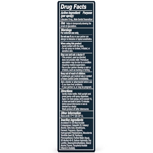 Promescent Desensitizing Delay Spray for Men Clinically Proven to Help You Last Longer in Bed - Better Maximized Sensation + Prolonged Climax for Him,7.4ml - OzHealthStandard