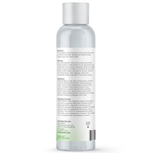 Promescent Natural Lube with Organic Ingredients, Premium Aloe Vera Lubricant Gel for Couples, Condom Compatible, Long-Lasting, Water Based Lube (4 oz) - OzHealthStandard