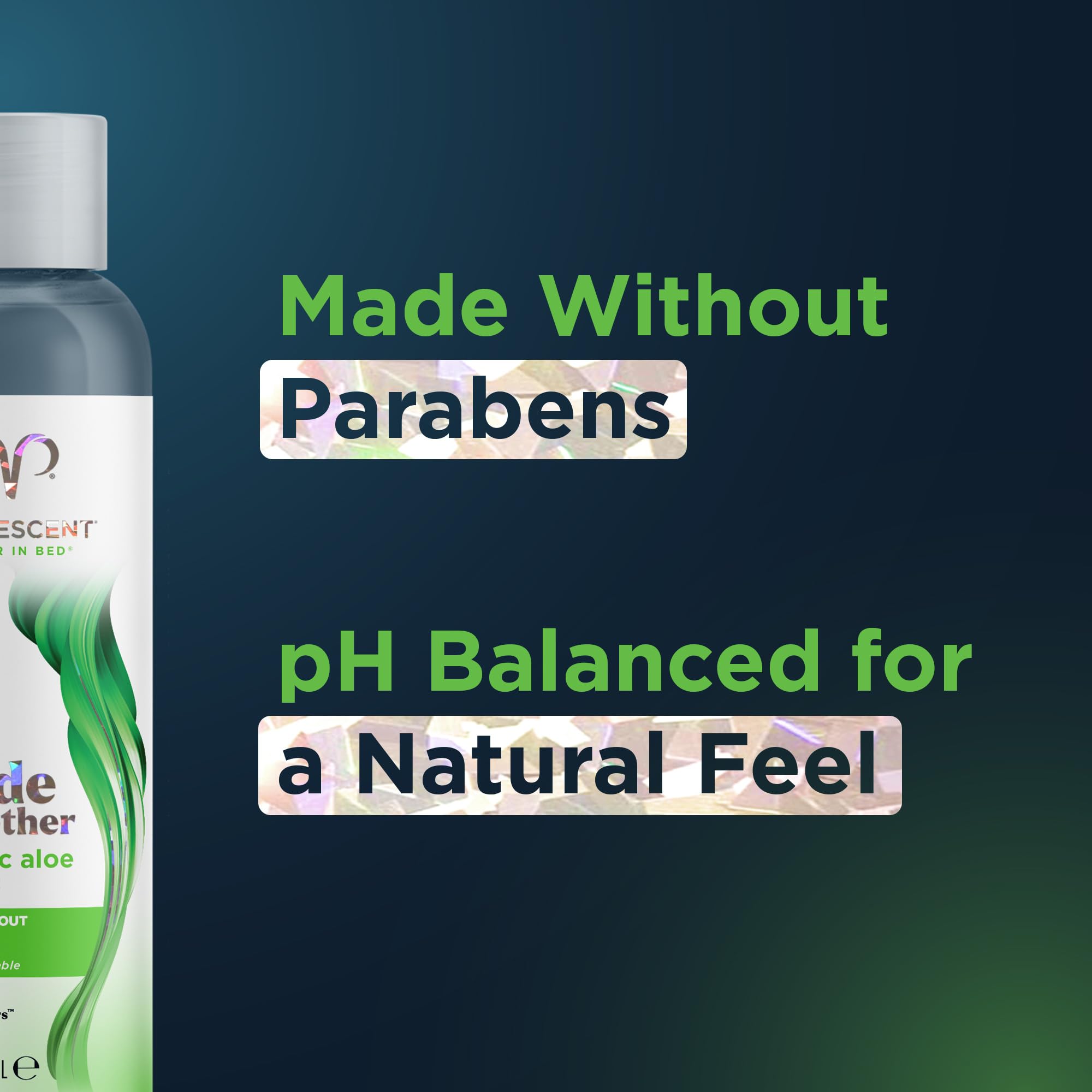 Promescent Natural Lube with Organic Ingredients, Premium Aloe Vera Lubricant Gel for Couples, Condom Compatible, Long-Lasting, Water Based Lube (4 oz) - OzHealthStandard
