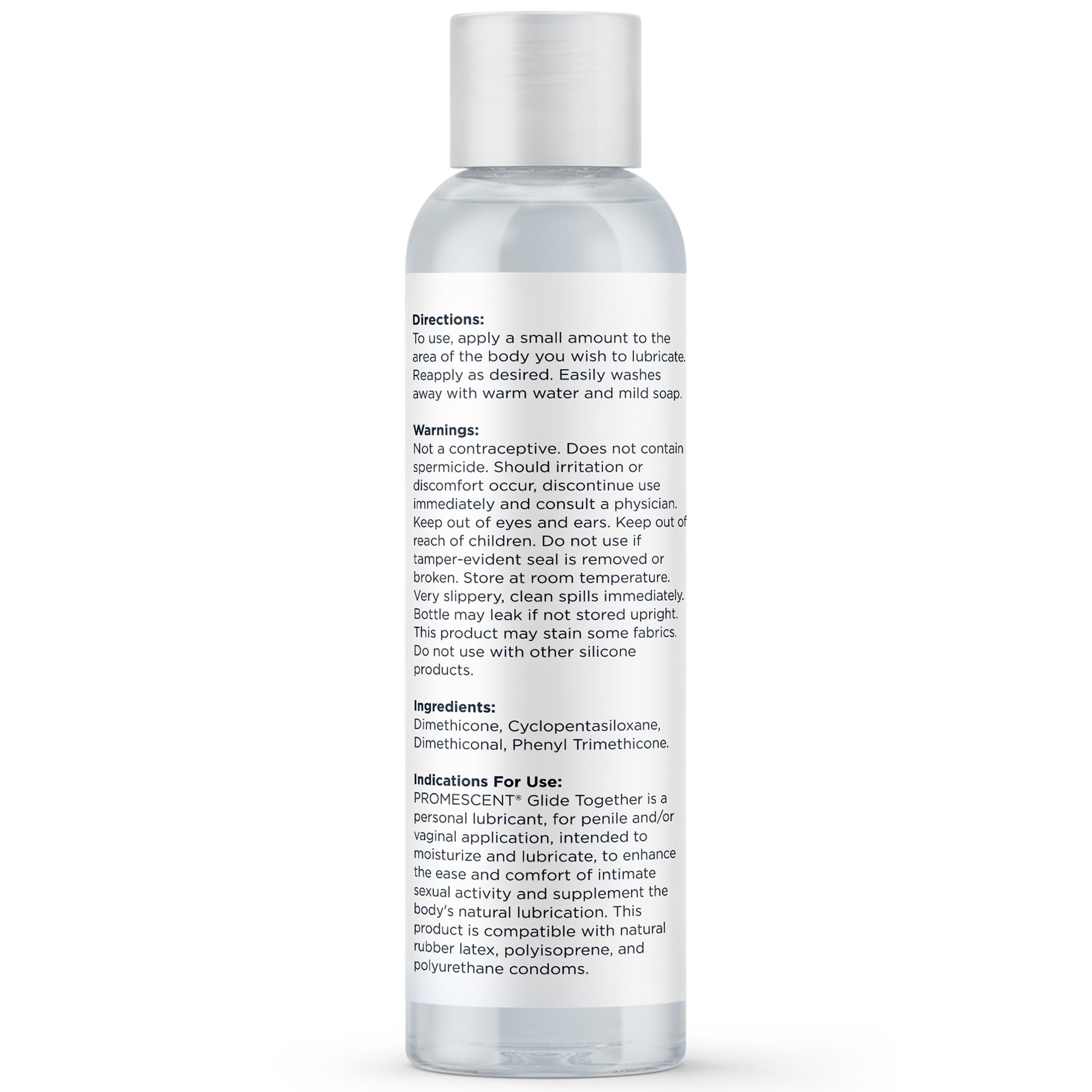 Promescent Silicone Lube, Premium Lubricants for Privacy, Sex Lube for Men & Women, Personal Lube, Non Sticky Anal Lubricant, Sex Accessories for Adults Couples, Personal Lubricant (4 oz) - OzHealthStandard