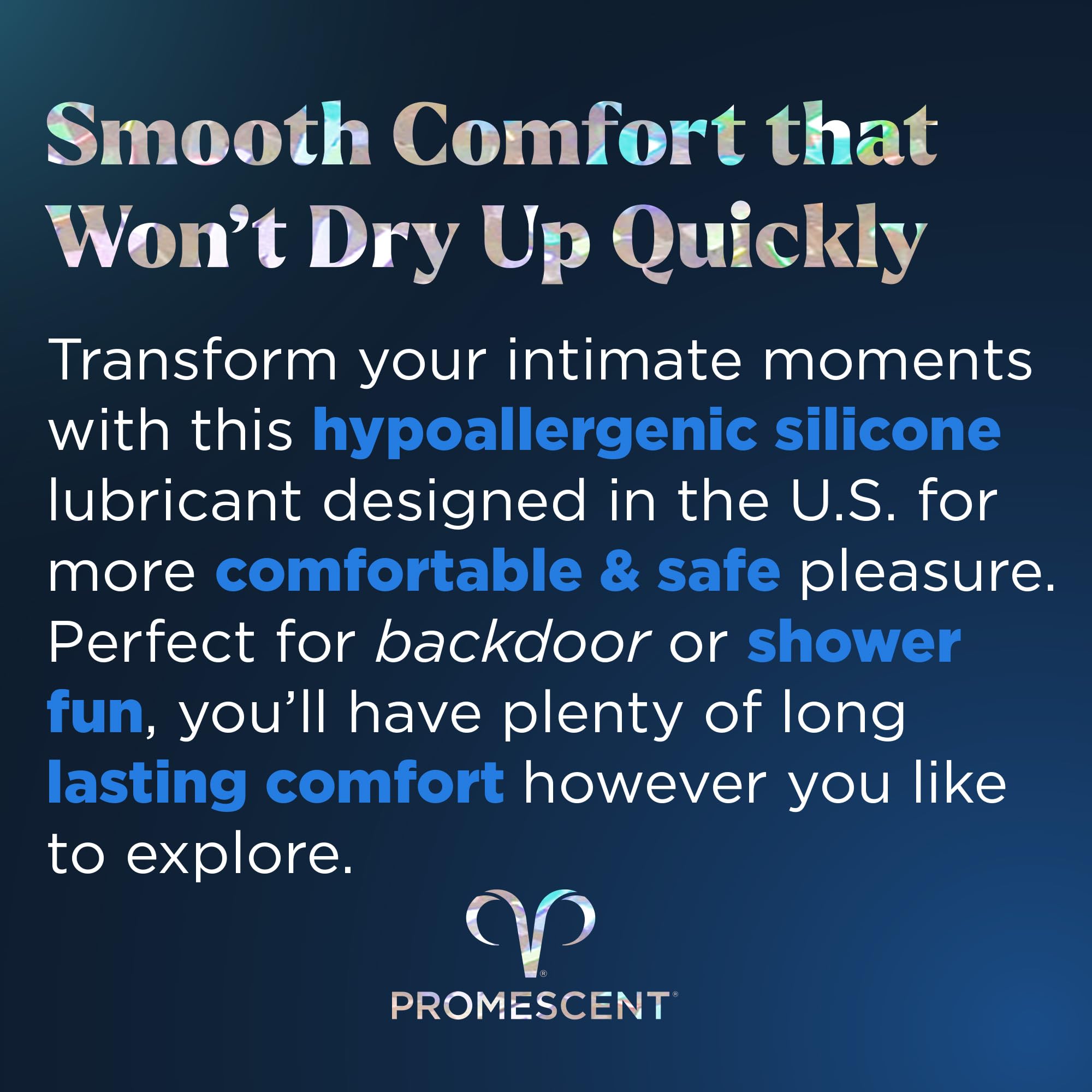 Promescent Silicone Lube, Premium Lubricants for Privacy, Sex Lube for Men & Women, Personal Lube, Non Sticky Anal Lubricant, Sex Accessories for Adults Couples, Personal Lubricant (4 oz) - OzHealthStandard