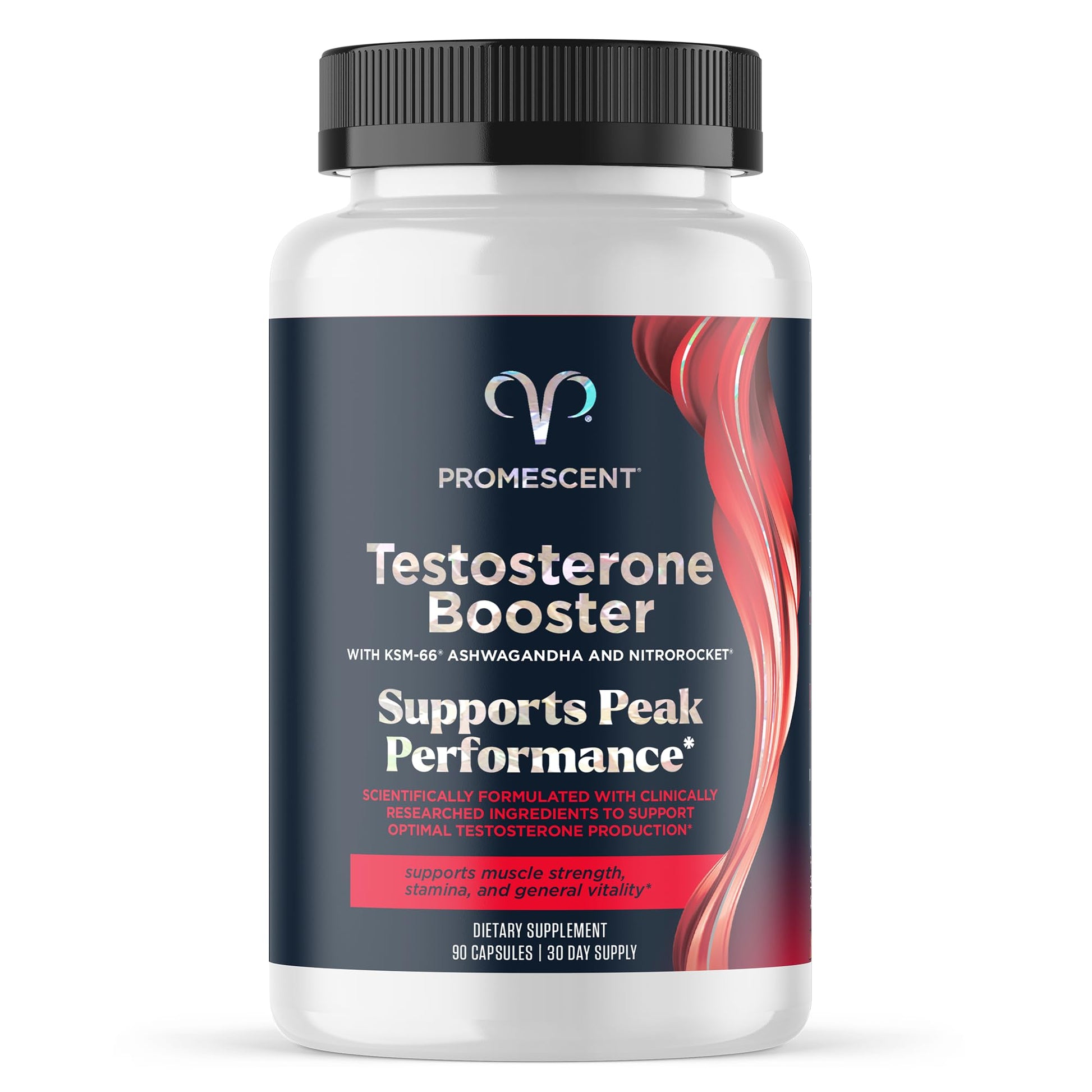 Promescent Testosterone Booster for Men Supplement w/Tongkat Ali (LongJack), KSM-66 Ashwagandha, Goat Weed, Fenugreek & Tribulus Terrestris, Supports Natural Energy, Stamina & Strength, 90 Capsules - OzHealthStandard