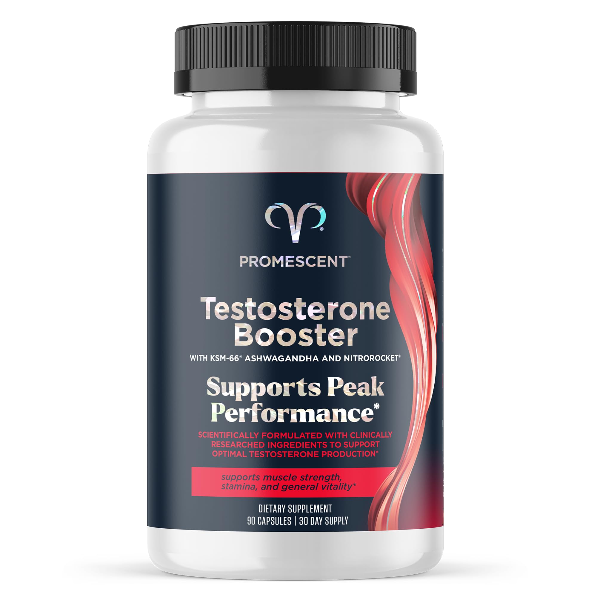 Promescent Testosterone Booster for Men Supplement w/Tongkat Ali (LongJack), KSM-66 Ashwagandha, Goat Weed, Fenugreek & Tribulus Terrestris, Supports Natural Energy, Stamina & Strength, 90 Capsules - OzHealthStandard