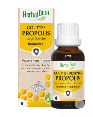 Propolis BIO Large spectre Flacon gouttes Gorge 15 ml HERBALGEM - OzHealthStandard