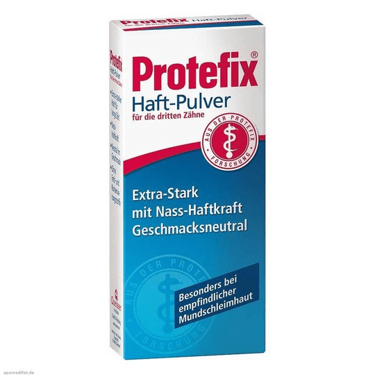 Protefix adhesive powder for full and partial dentures, 50 g - OzHealthStandard