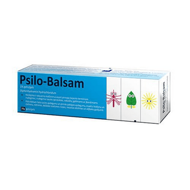 Psilo-Balsam 1% Gel 20g. Allergic Itching Irritation Urticaria Insect Bite Sunburn Skin - OzHealthStandard