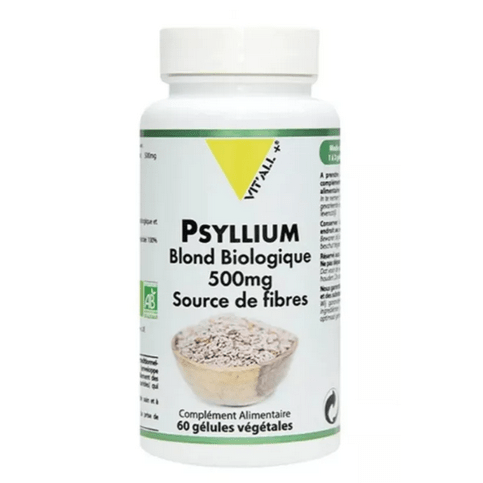 Psyllium blond BIO 500 mg 100 gélules VIT'ALL+ - OzHealthStandard