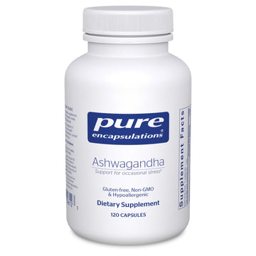 Pure Encapsulations Ashwagandha - 500 mg Ashwagandha Extract - Metabolism & Stress Support - Immune Support - GMO Free & Vegan - 120 Capsules - OzHealthStandard