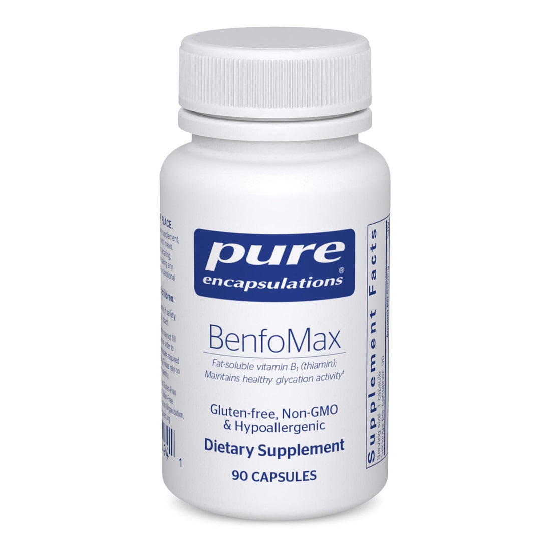 Pure Encapsulations BenfoMax 90's - 200 mg Benfotiamine - Vitamin B1 Thiamin Supplement - Supports Heart & Metabolism Health - OzHealthStandard