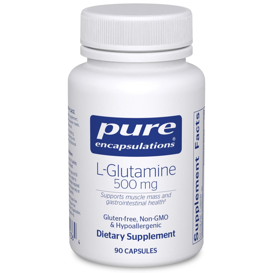 Pure Encapsulations L-Glutamine 500 mg - Supplement for Immune and Digestive Support, Gut Health and Lining, Metabolism, and Muscle Support* - OzHealthStandard