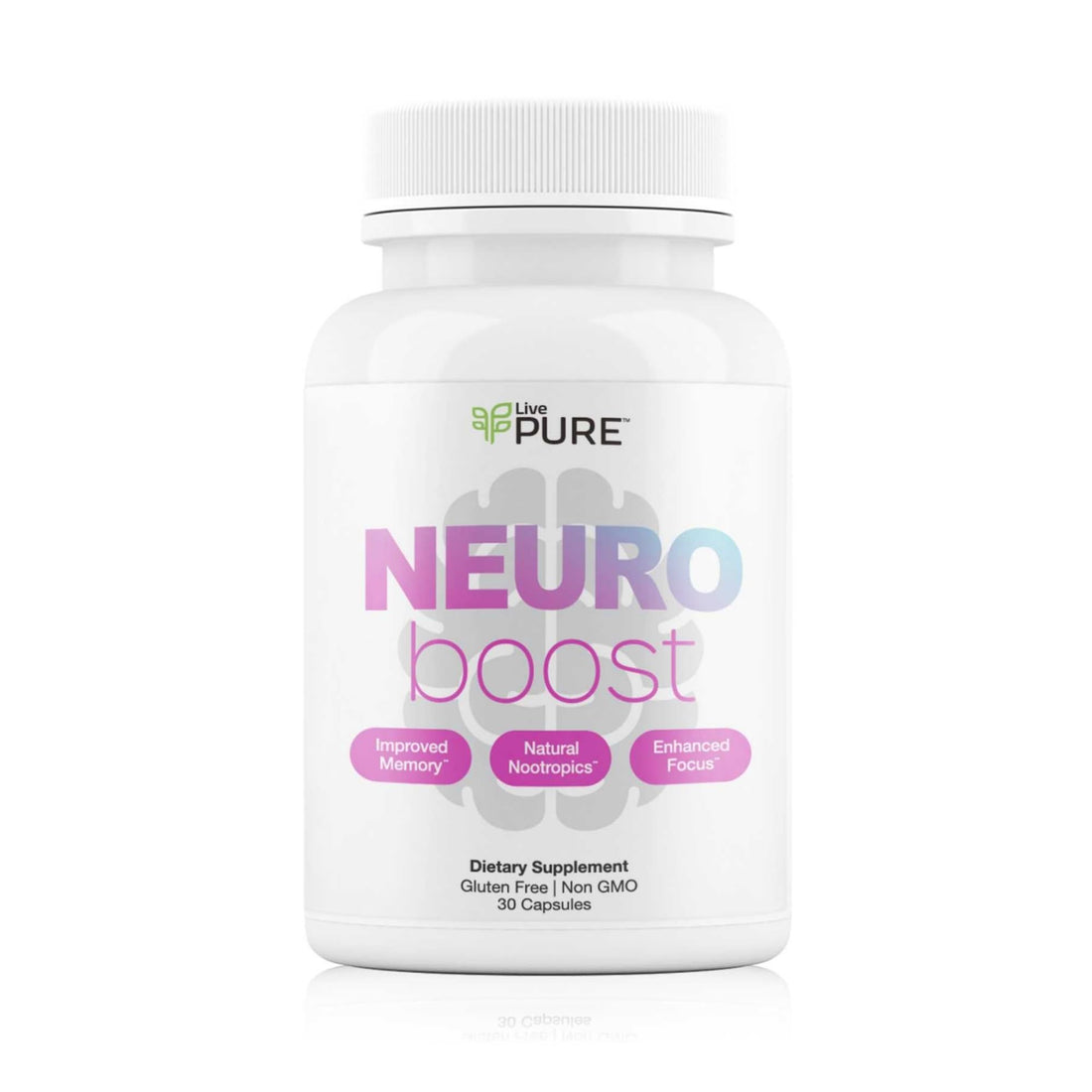 Pure Neuro Boost | 30 Capsules | Supplement to Support Energy, Memory, and Focus | Supports Better Concentration & Healthy Brain Function - OzHealthStandard