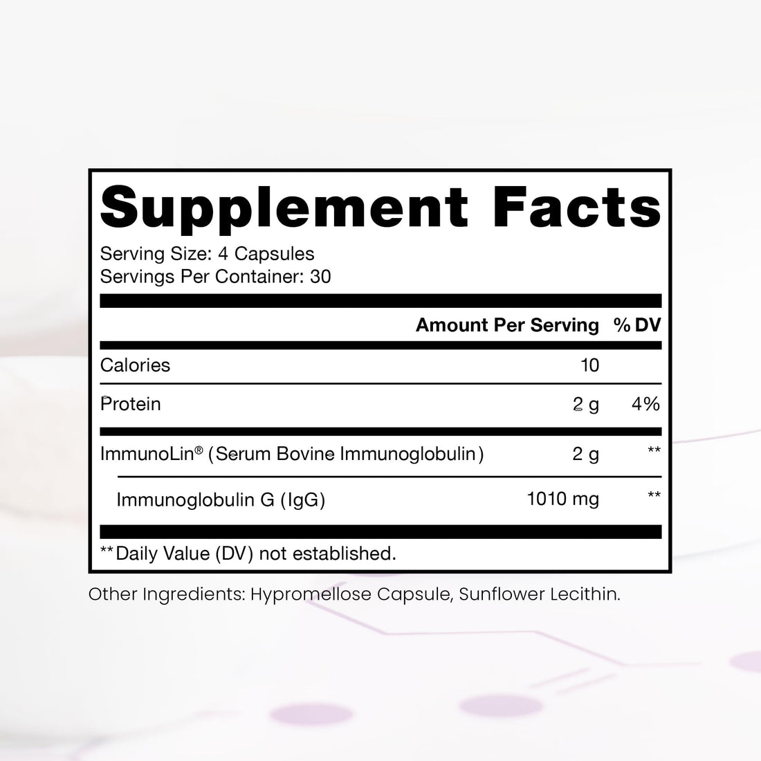 Pure Therapro Rx Elite IgG Immunoglobulin Supplement, 120 Caps - Gut Health & Immune Support, 1100 mg IgG, IGA & IgM, Sunflower Lecithin | Dairy & Gluten - OzHealthStandard
