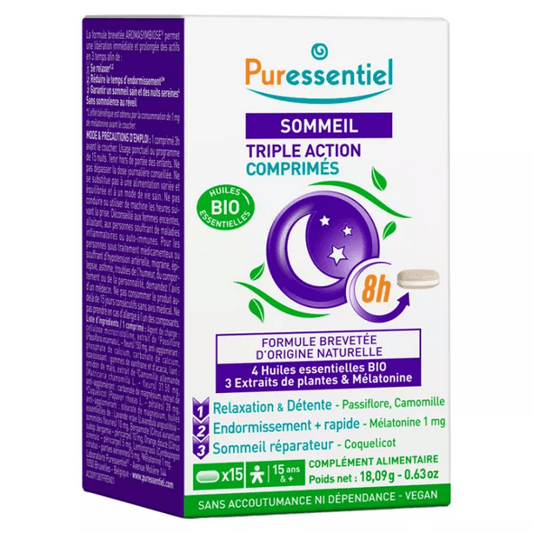 Puressentiel Sleep Triple Action 15 Tablets - OzHealthStandard
