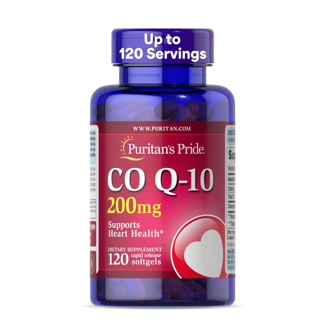 Puritan's Pride Coenzyme CoQ10 200mg, Dietary Supplement for Heart Health, Blood Pressure, Oral Gum Health, and Healthy Aging Support - OzHealthStandard