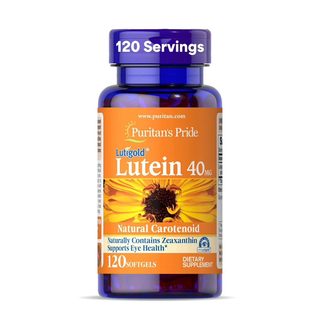 Puritan's Pride Premium Lutigold™ Lutein Carotenoid 40mg with Zeaxanthin for Men and Women, Dietary Supplement for Eye Health Support - OzHealthStandard