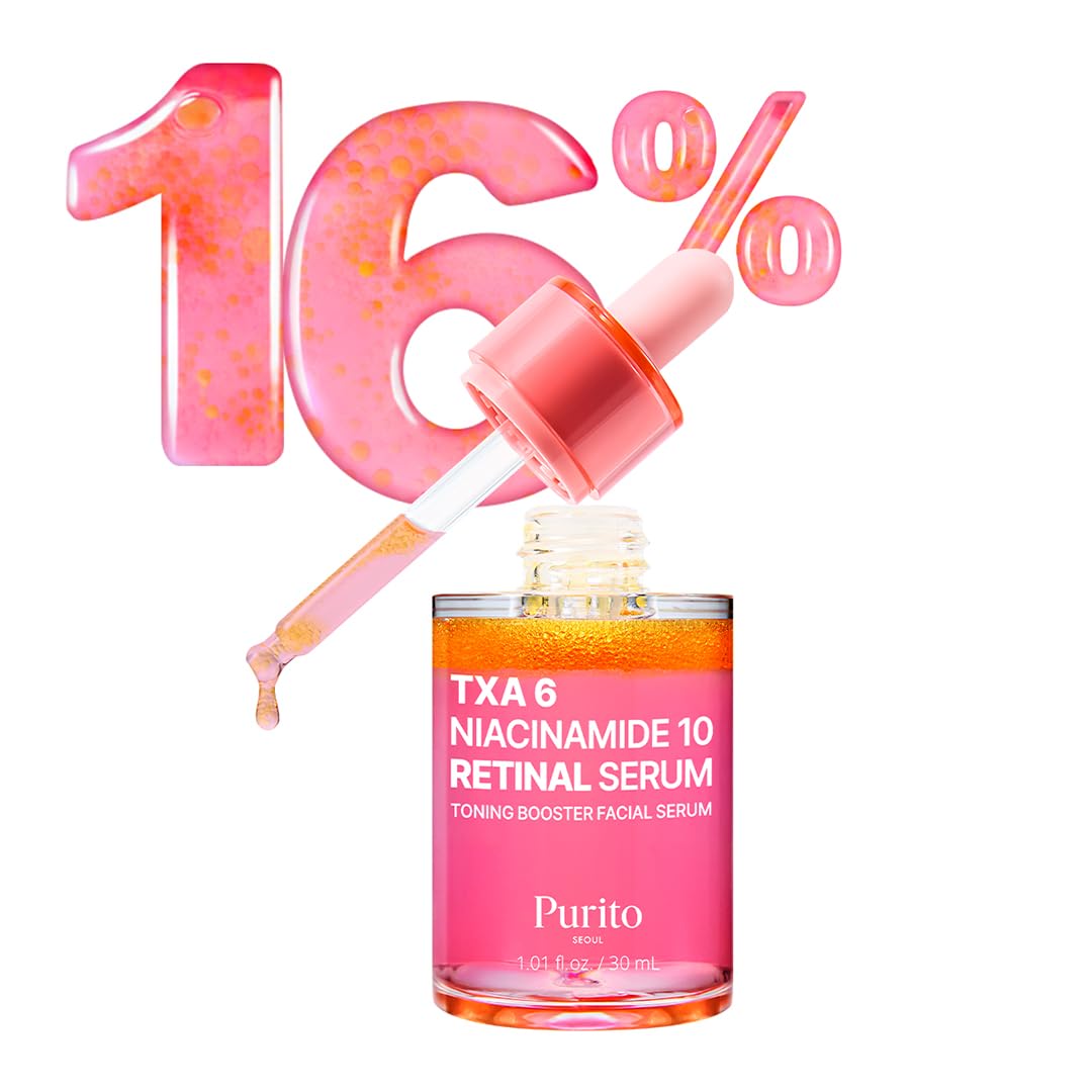 PURITO TXA 6% + Niacinamide 10% + Retinal Facial Serum | for Dark Spots, Hyperpigmentation, Uneven Tone - OzHealthStandard