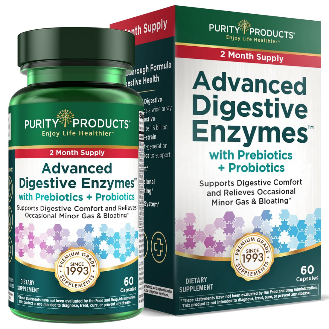 Purity Products Advanced Digestive Enzymes with Probiotics & Prebiotics – Digestive Health Supplement for Bloating, Gas Relief & Gut Support - OzHealthStandard