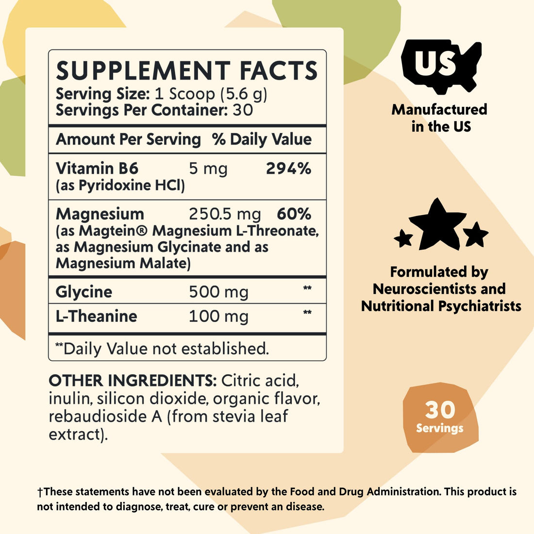 PYM Mood Magnesium Powder to Support Stress & Better Sleep, 30 Servings - Magnesium Glycinate, Magnesium Malate & l-Threonate, Yuzu Citrus | Non-GMO - OzHealthStandard