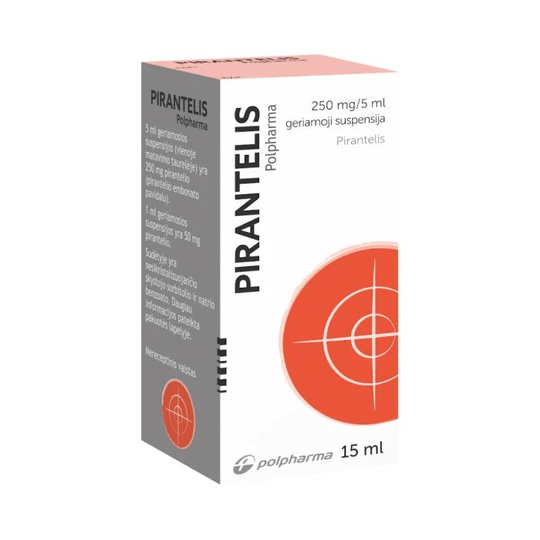 PYRANTEL Polpharma 250 mg/5 ml oral suspension, 15ml - roundworm disease treatment - OzHealthStandard
