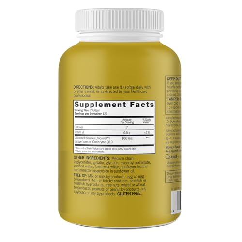 Qunol 100mg Ubiquinol, Powerful Antioxidant for Heart & Vascular Health, Essential for Energy Production - OzHealthStandard
