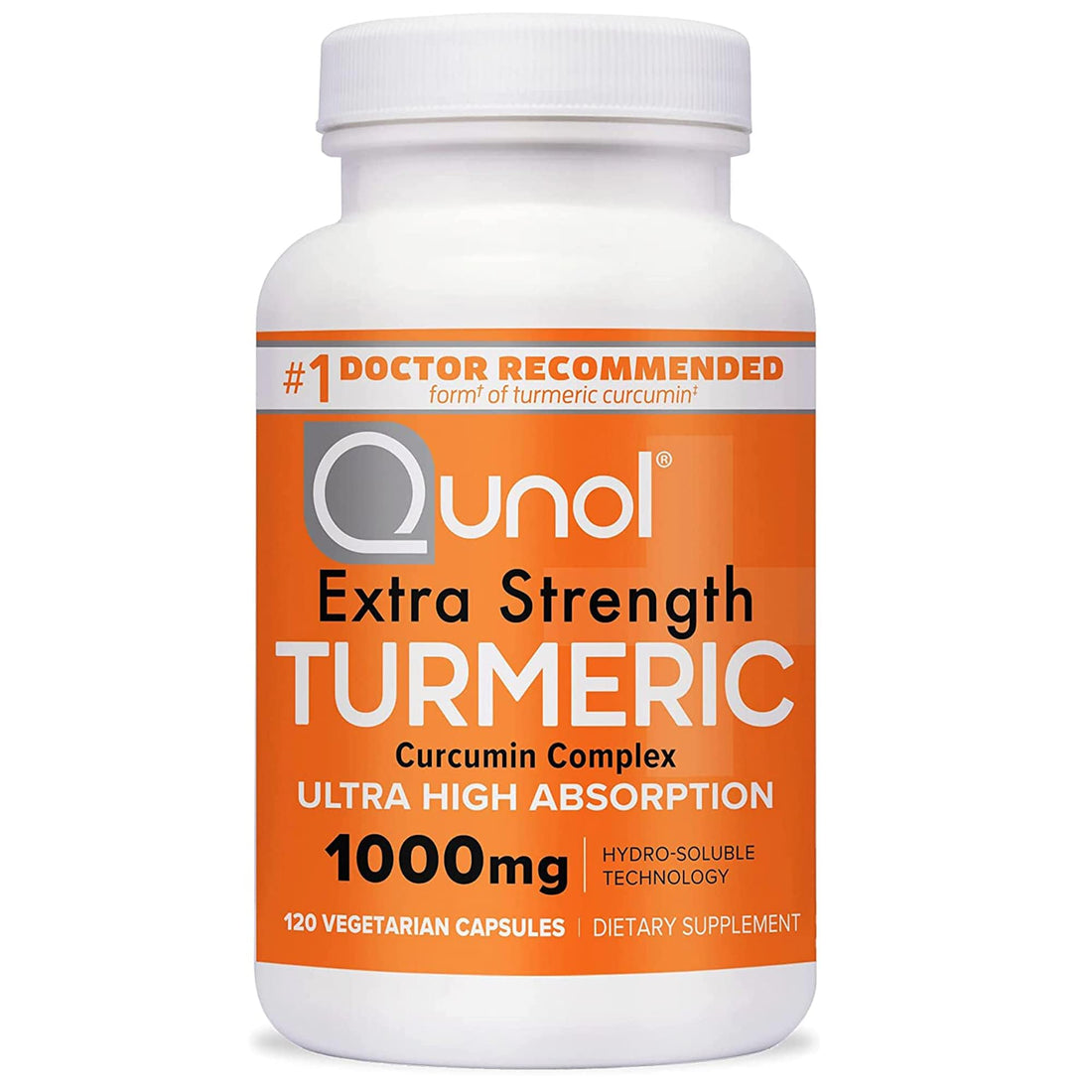 Qunol Turmeric Curcumin Supplement, Turmeric 1000mg With Ultra High Absorption, Joint Support Supplement, Extra Strength Turmeric Capsules, 2 Month Supply, 120 Count (Pack of 1) - OzHealthStandard
