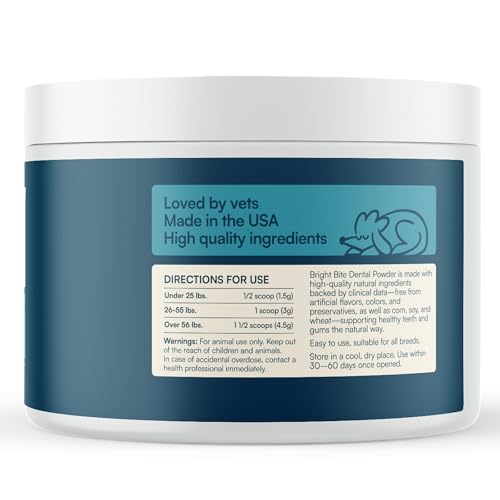 Reggie Dental Powder for Dogs | Reduce Bad Breath in 7 Days, Plaque & Tartar Control | Natural Dog Dental Supplement | Postbiotic Formula with Organic Kelp | Vet-Approved & Made in USA | 60 Servings - OzHealthStandard