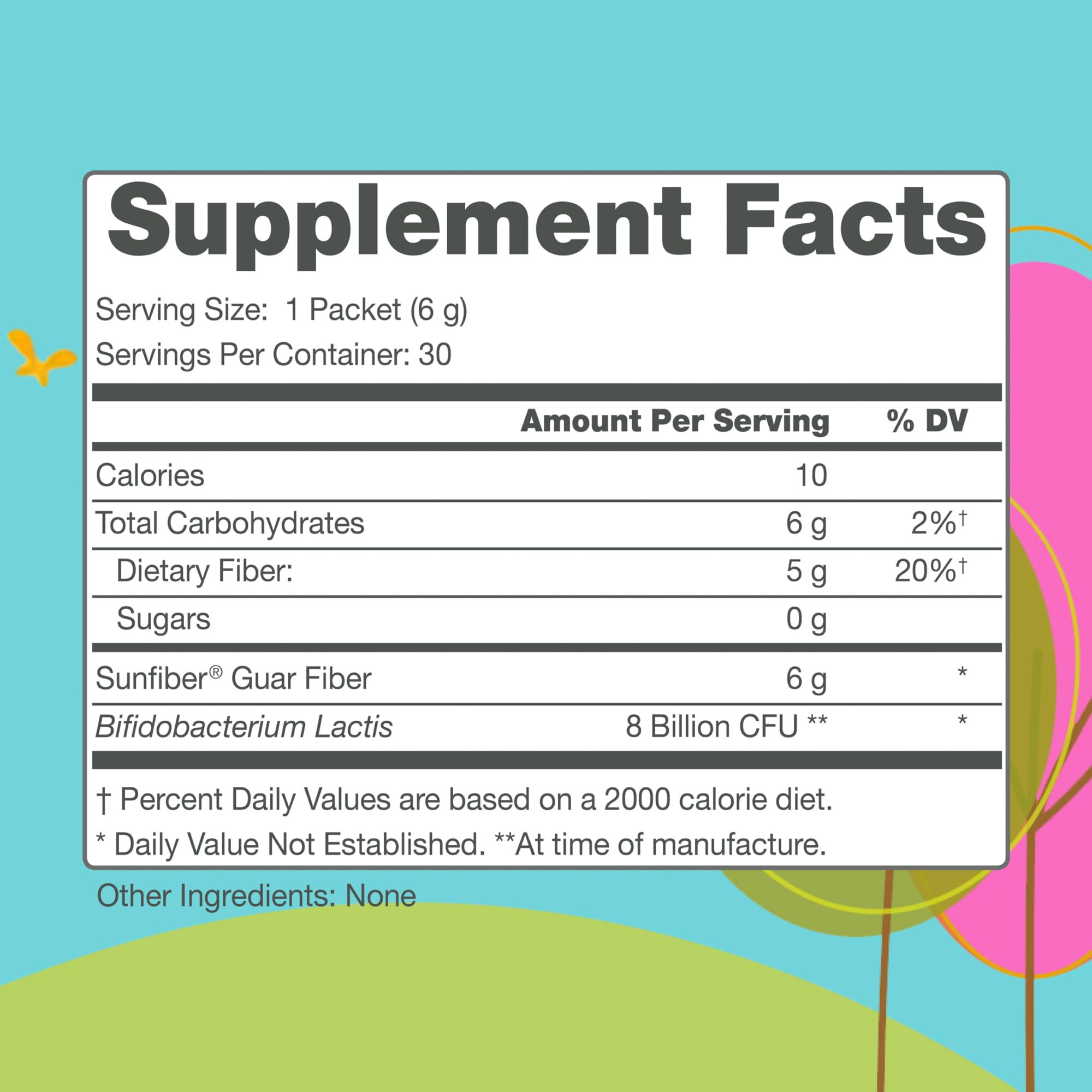Regular Girl Organic Powder, Prebiotic Fiber Supplement and Probiotics for Women, Low FODMAP, 30 On-The-Go Packets, Unflavored, 30 Serving Packets - OzHealthStandard