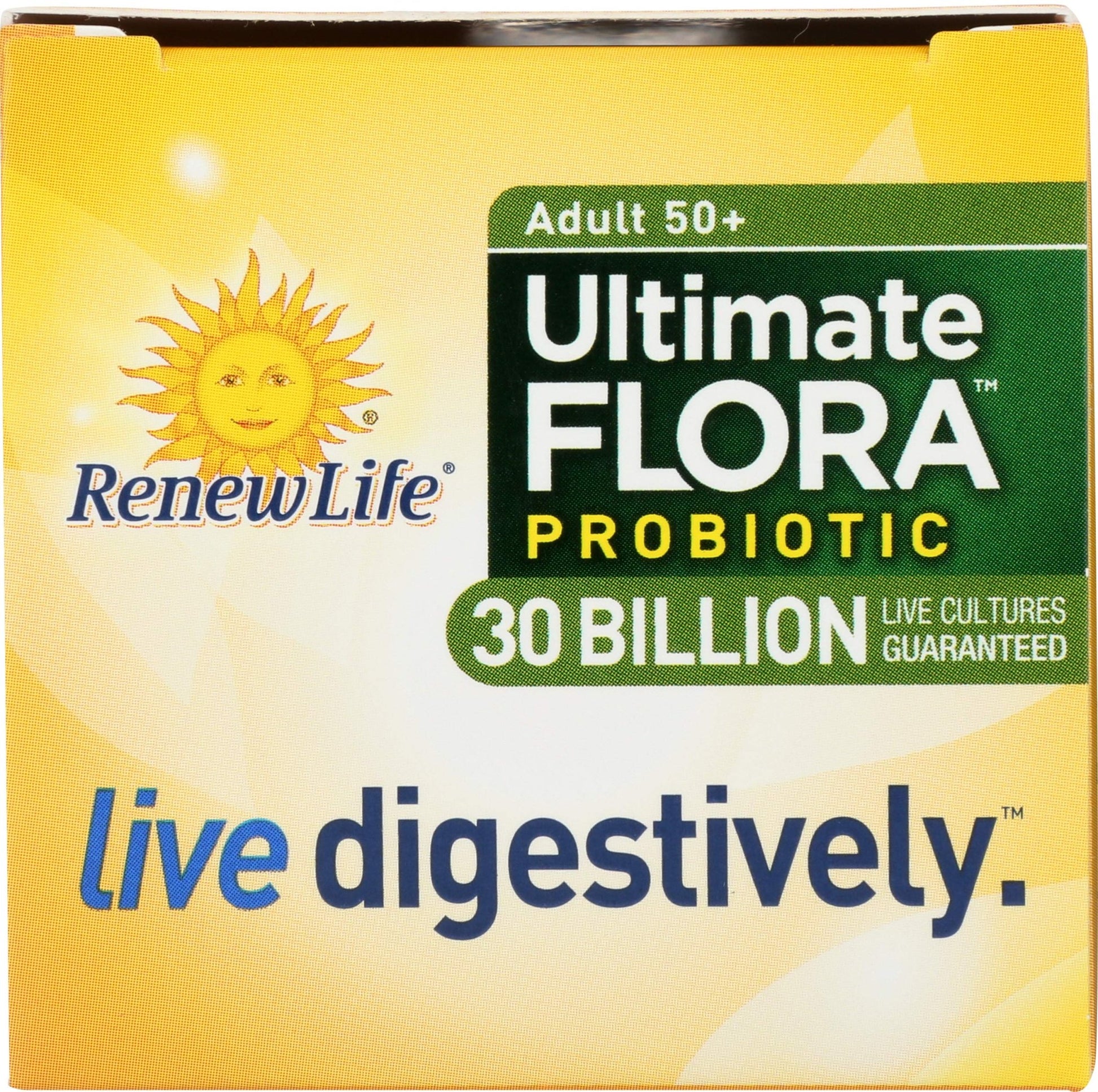 Renew Life Probiotic Adult 50 Plus Probiotic Capsules, Daily Supplement Supports Urinary, Digestive and Immune Health, L. Rhamnosus GG, Dairy, Soy and gluten-free, 30 Billion CFU, 30 Count - OzHealthStandard