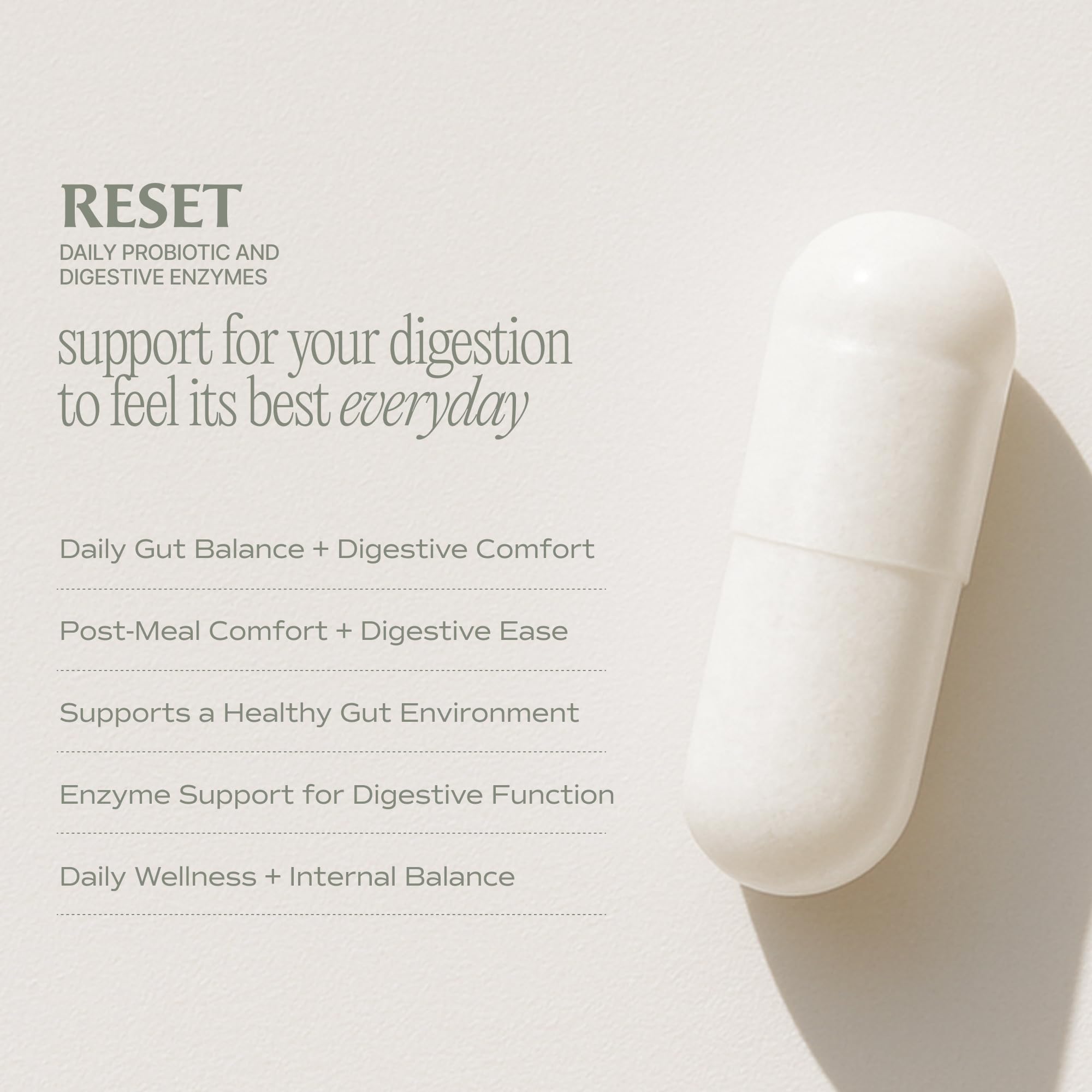 Reset Daily Probiotic + Prebiotic Plant Digestive Enzymes – Advanced Gut Reset for Women - OzHealthStandard