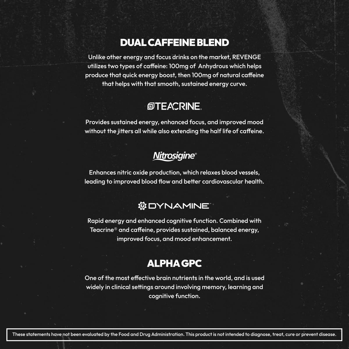 REVENGE BLK FLG Energy Drink Mix – Healthy Coffee Alternative with Natural Caffeine & Nootropics – Focus & Clean Energy Supplement – Sugar Free – 15 On-The-Go Stick Packs - OzHealthStandard