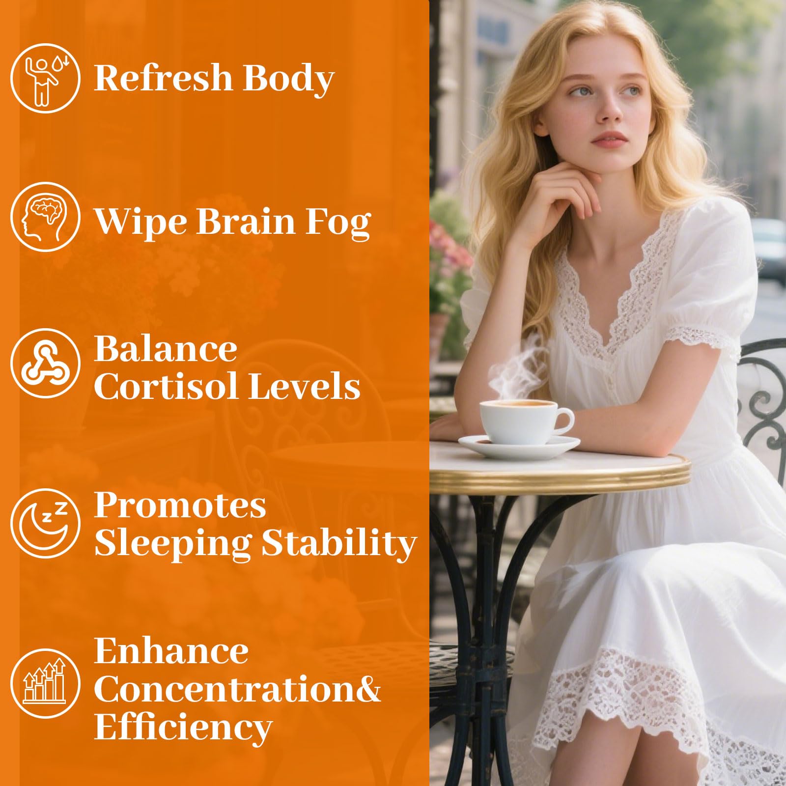 Rulinal Cortisol Drink Powder | Cortisol Supplements for Women | Ashwagandha, L-Theanine, Turmeric Root, Black Pepper Extract for Relax & Focus, Healthy Cortisol Levels, Mental Clarity, Vegan, 6.3oz - OzHealthStandard