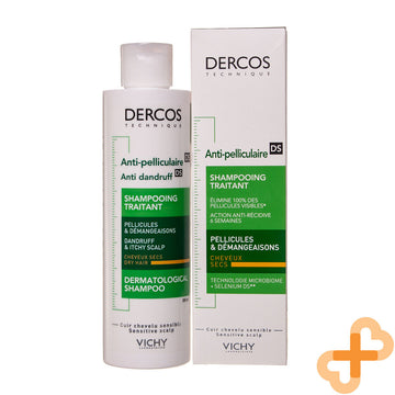 Vichy Dercos Anti Dandruff Shampoo 200ml Hair Scalp Itchy Flakes Paraben Vichy buy supplements canada