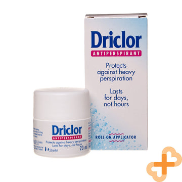 DRICLOR Deodorant Antiperspirant Roll On 20 ml Against Heavy Perspiration Driclor buy supplements canada
