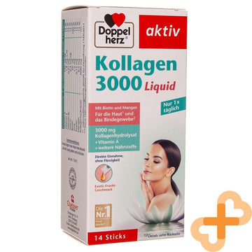 DOPPELHERZ AKTIV Kollagen 3000 Liquid Solution 14 Units Skin Supple DOPPELHERZ buy supplements canada