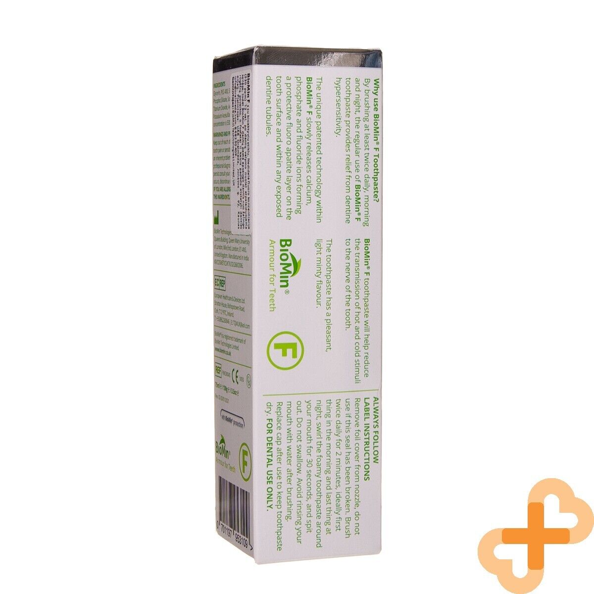 BIOMIN F Fluoride Toothpaste with Bioactive Glass for Sensitive Teeth 75 ml BIOMIN F buy supplements canada