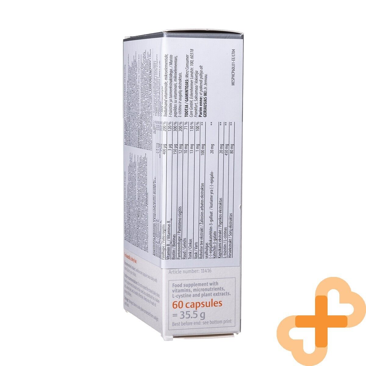 MERZ SPEZIAL Hair 60 Capsules Supplement for Strong and Beautiful Hair Merz buy supplements canada