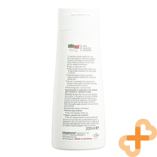 SEBAMED Anti - Hairloss Shampoo 200ml For All Hair Types Ginkgo Biloba SebaMed buy supplements canada