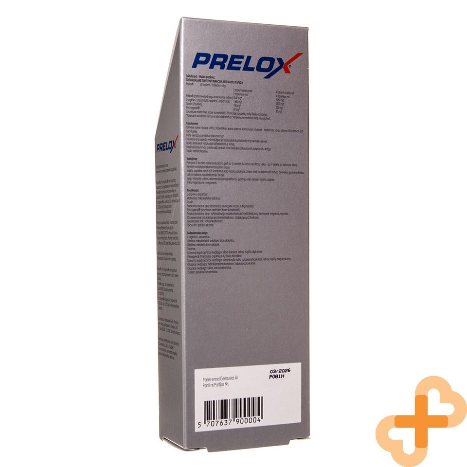 PRELOX 60 Tablets Supplement For Men's Sexual Health L-arginine Pycnog PRELOX buy supplements canada