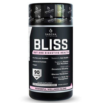 SASCHA FITNESS®️Gut and Digestive Health Support Pills | Prebiotics, Probiotics & Enzyme Blend |Berberine HCI,Gluco Vantage®|Helps with Bloating,Fat Loss, - OzHealthStandard