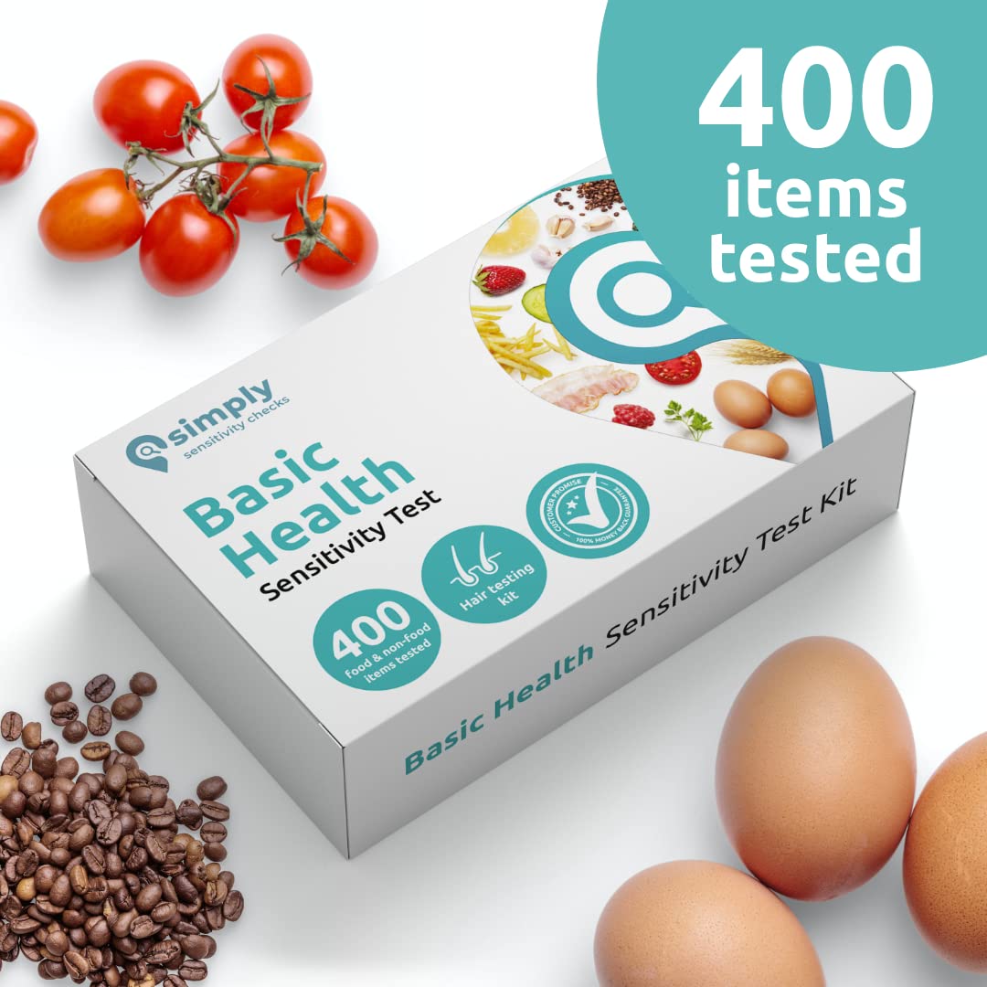 Simply Sensitivity Checks 400+ Items Food Sensitivity Test Kit for Adults – Accurate At-Home Hair Strand Test for Gut Health, Digestion, Additives, Vitamins – Results in 3-5 Days - OzHealthStandard