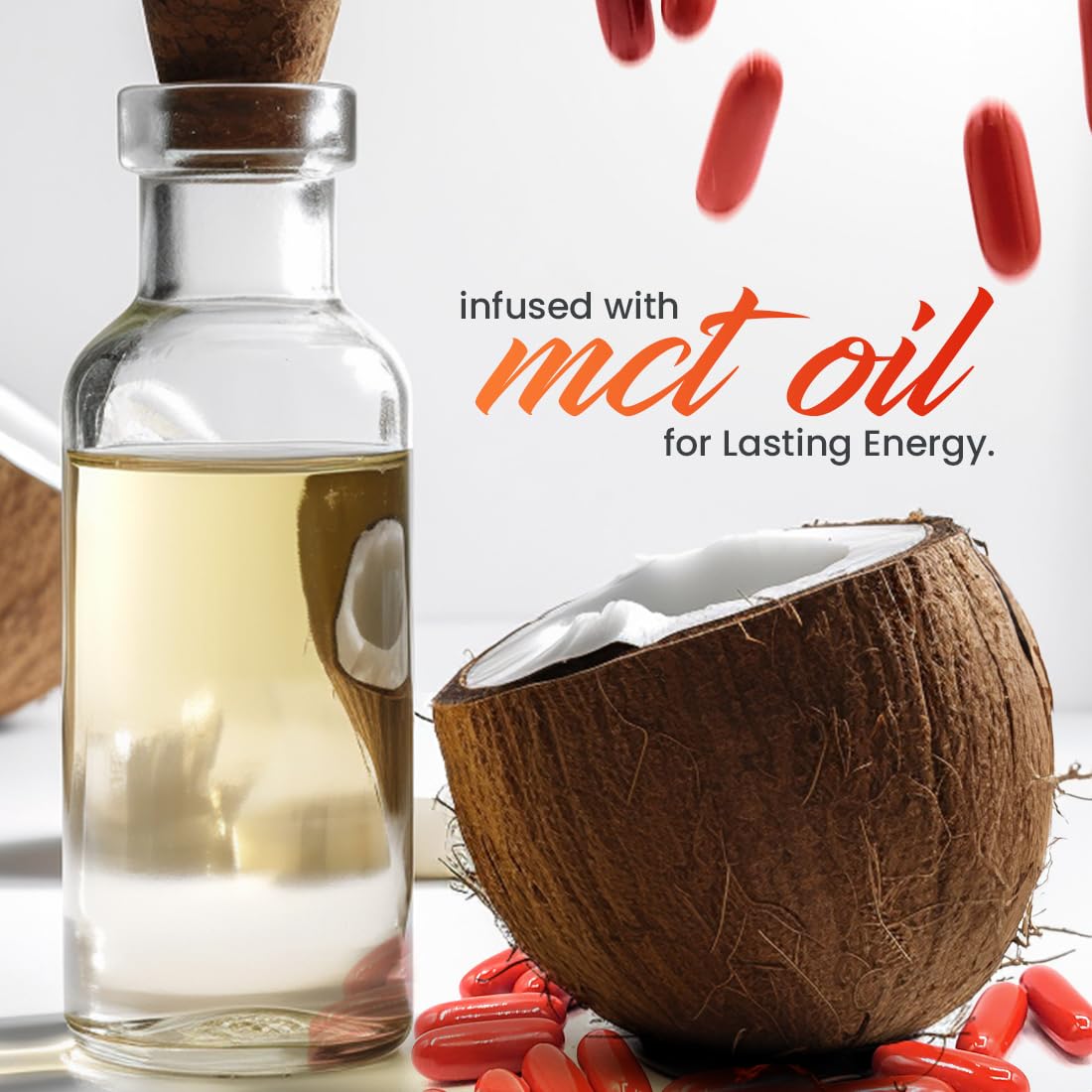 SmarterVitamins 200mg Caffeine Pills - MCT Oil from 100% Coconuts + 100mg L-Theanine, Energy and Focus - OzHealthStandard