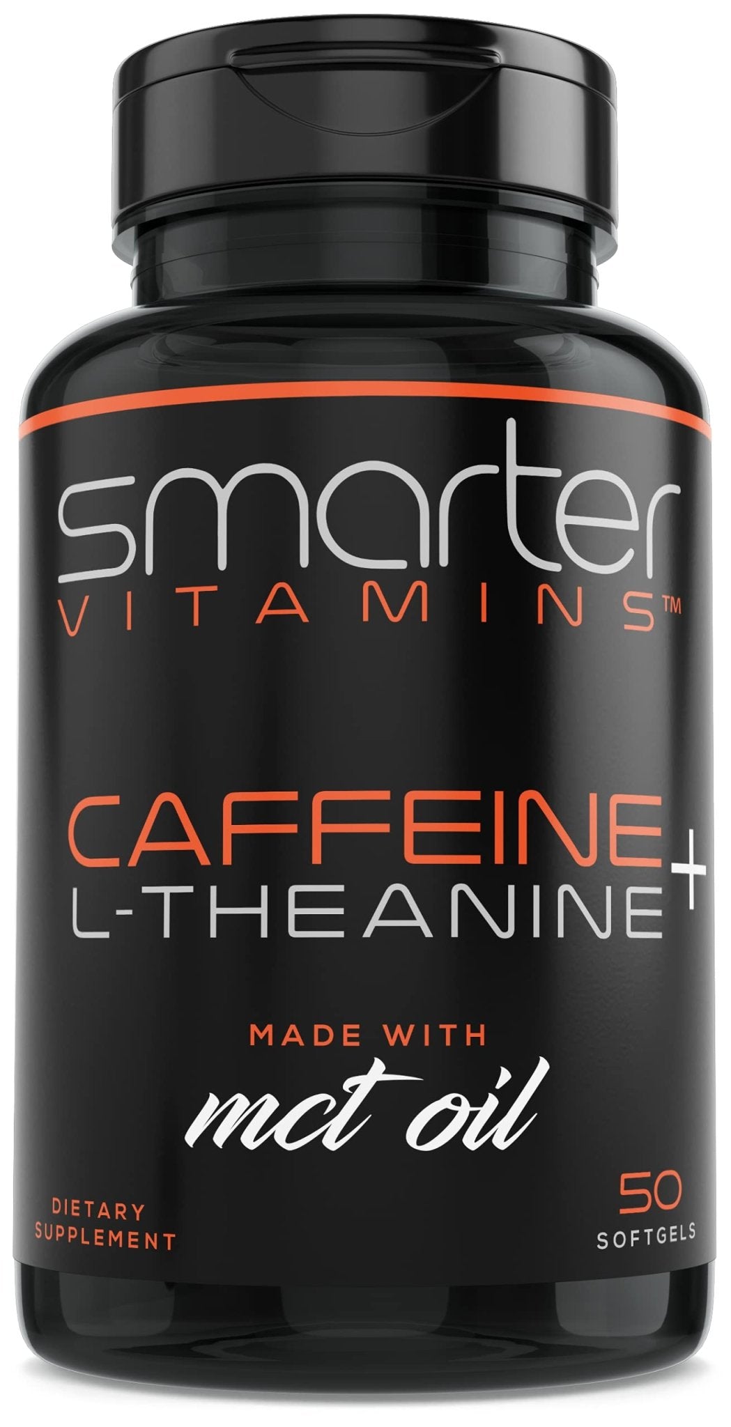 SmarterVitamins 200mg Caffeine Pills - MCT Oil from 100% Coconuts + 100mg L-Theanine, Energy and Focus - OzHealthStandard