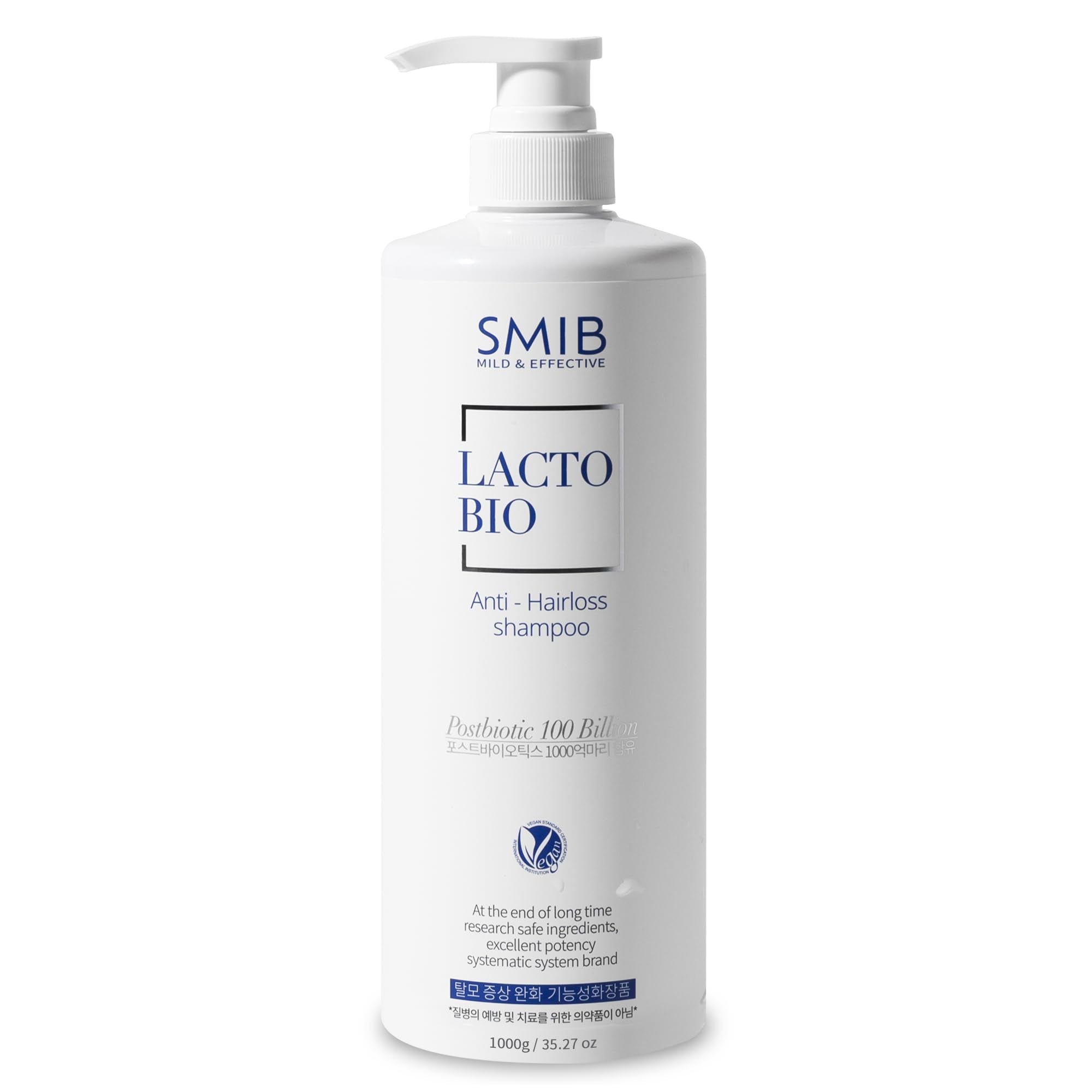 SMIB Lactobio Shampoo – With 100 Billion Postbiotics – For Fuller-Looking Hair and Scalp Care – Korean-Inspired Formula (35.27 oz) - OzHealthStandard