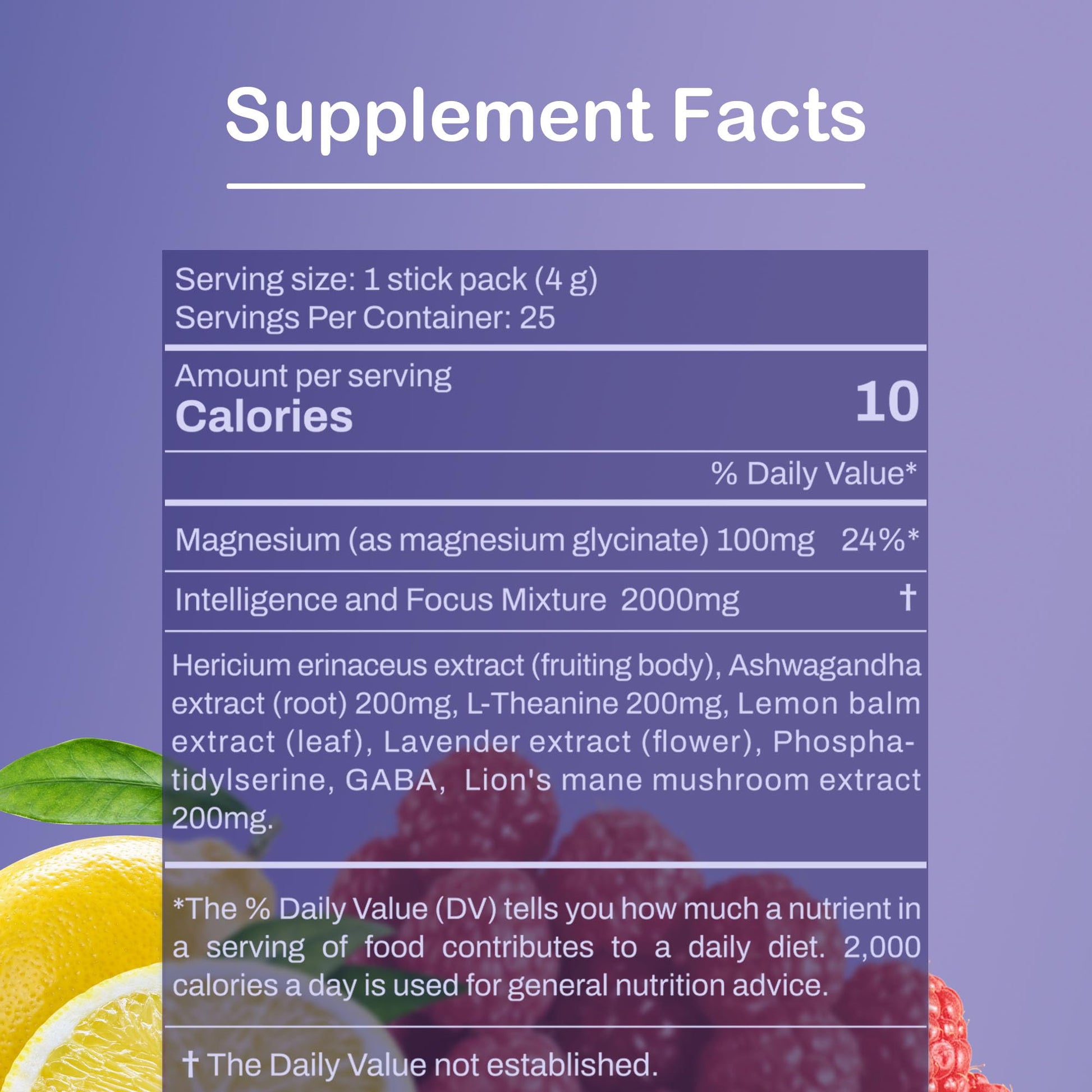Super Cortisol Drink – Calm Magnesium Powder, L-Theanine, Lion’s Mane & Ashwagandha | Relaxation, Focus & Stress Balance for Women | Sugar-Free, On-The-Go | Red Raspberry Flavor, 25 Servings - OzHealthStandard