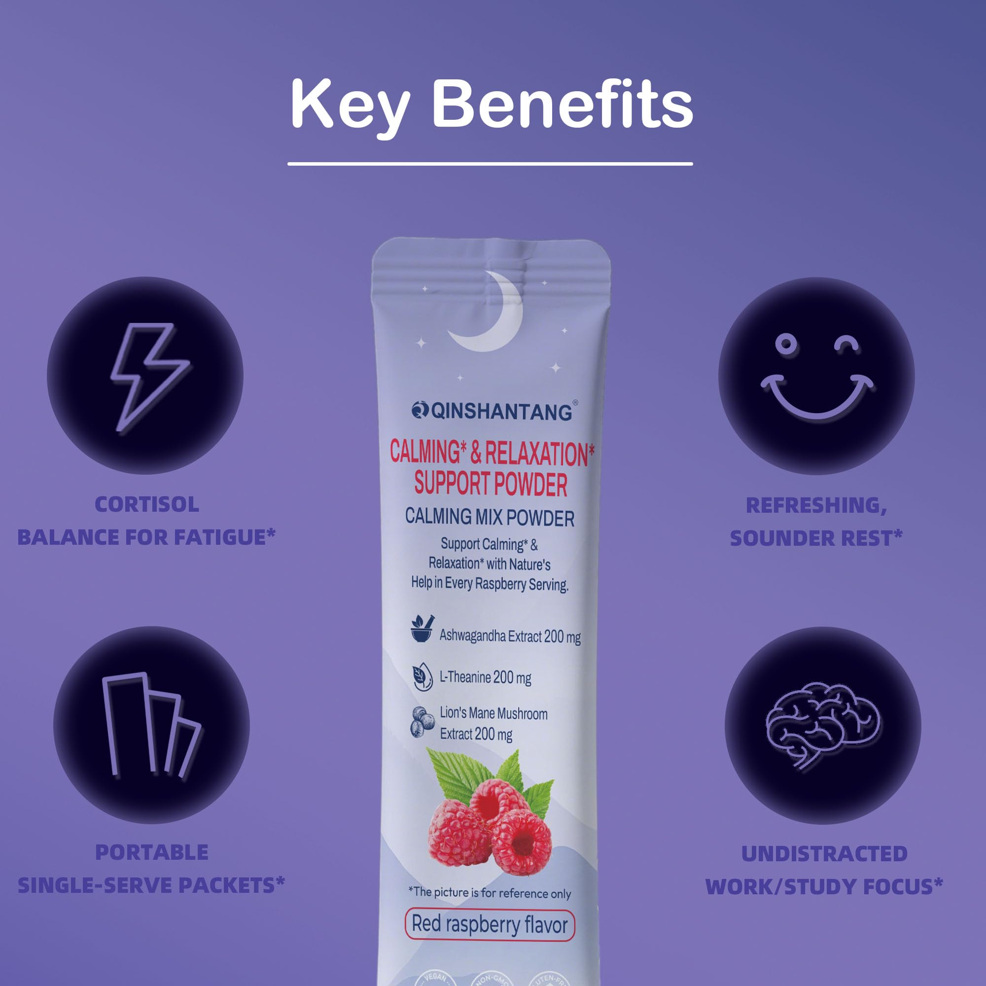 Super Cortisol Drink – Calm Magnesium Powder, L-Theanine, Lion’s Mane & Ashwagandha | Relaxation, Focus & Stress Balance for Women | Sugar-Free, On-The-Go | Red Raspberry Flavor, 25 Servings - OzHealthStandard