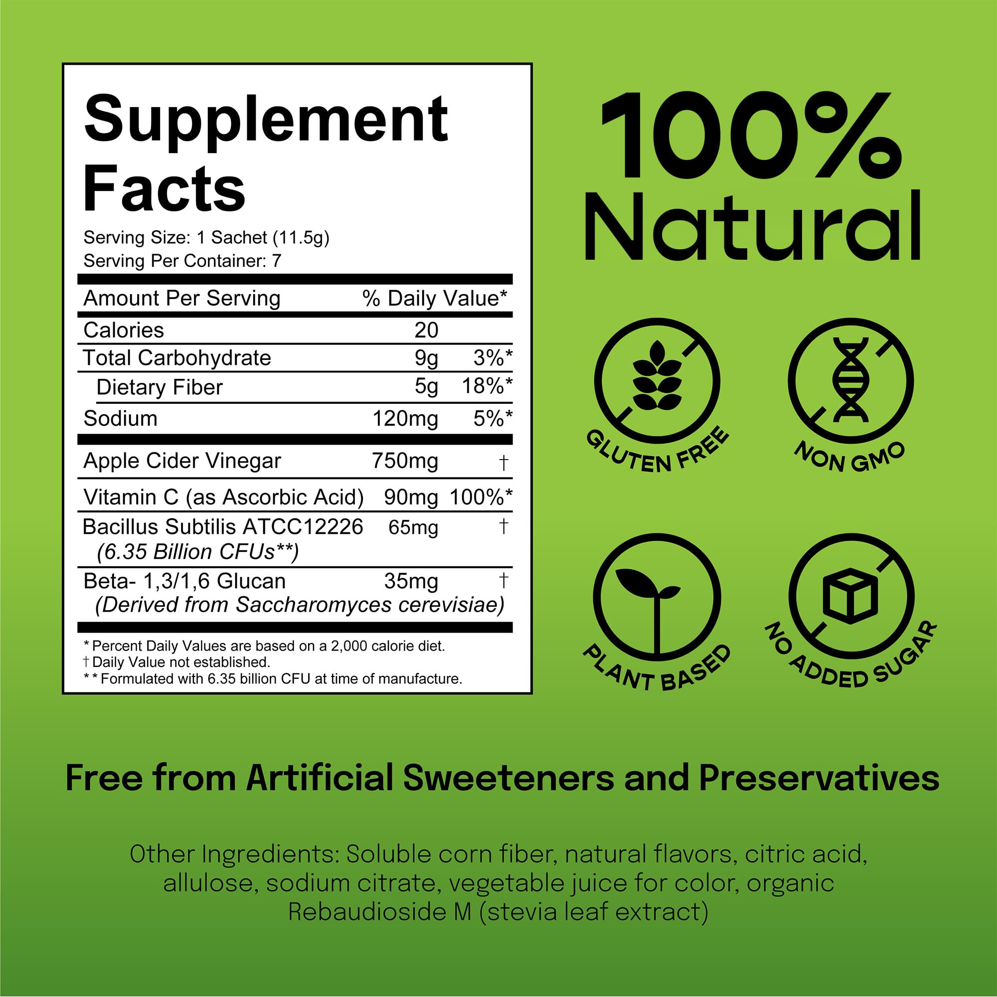 SUU Tribiotics - Prebiotic & Probiotic Drink Mix Packets for Gut Health & Digestive Health | Daily Probiotic, Cutting Mix & Immunity Supplement with Energy Support | Tangerine Orange (7-Pack) - OzHealthStandard