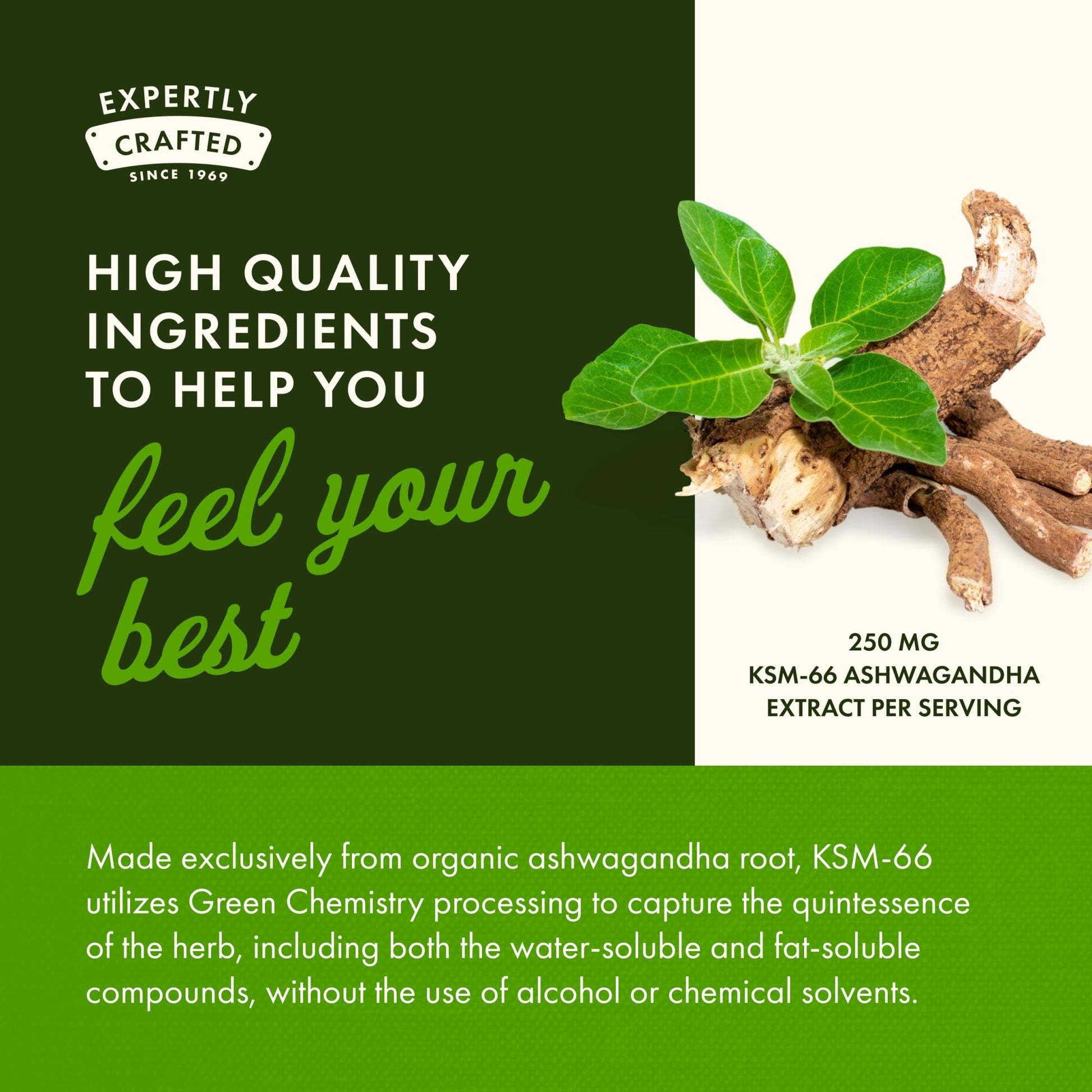 Swanson Ultimate Ashwagandha KSM-66 - Herbal Supplement Supporting Healthy Stress Levels & Relaxation - Natural Formula to Promote a Calm & Relaxed Mindset - (60 Veggie Capsules, 250mg Each) - OzHealthStandard
