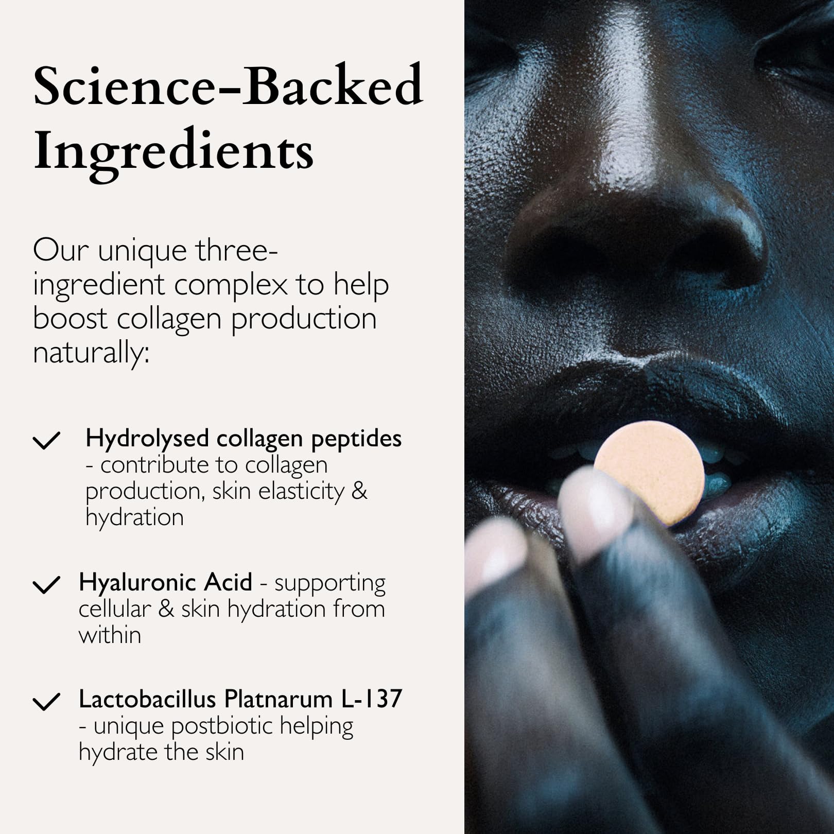 The Beauty Chef Plumpers™ Collagen Chewable Tablets with Hyaluronic Acid & Postbiotic, Supports Skin Elasticity & Collagen, Women's Multivitamin, Collagen Peptides, 75 Tablets (Orange & Turmeric) - OzHealthStandard