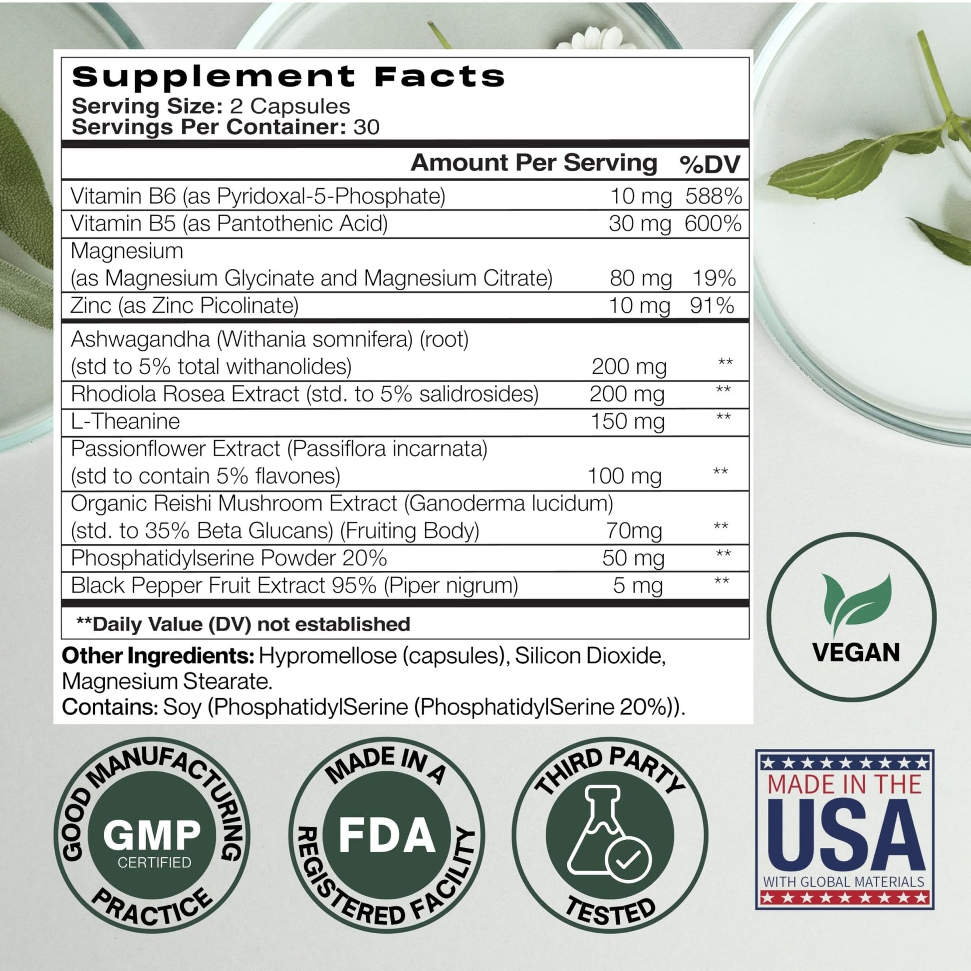 The Simple Fix Cortisol Balance Supplement – Supports Stress, Focus & Daily Energy – with Ashwagandha, Rhodiola Rosea, L-Theanine, Magnesium, Zinc & B6 – Adaptogen Formula – Vegan Capsules - OzHealthStandard