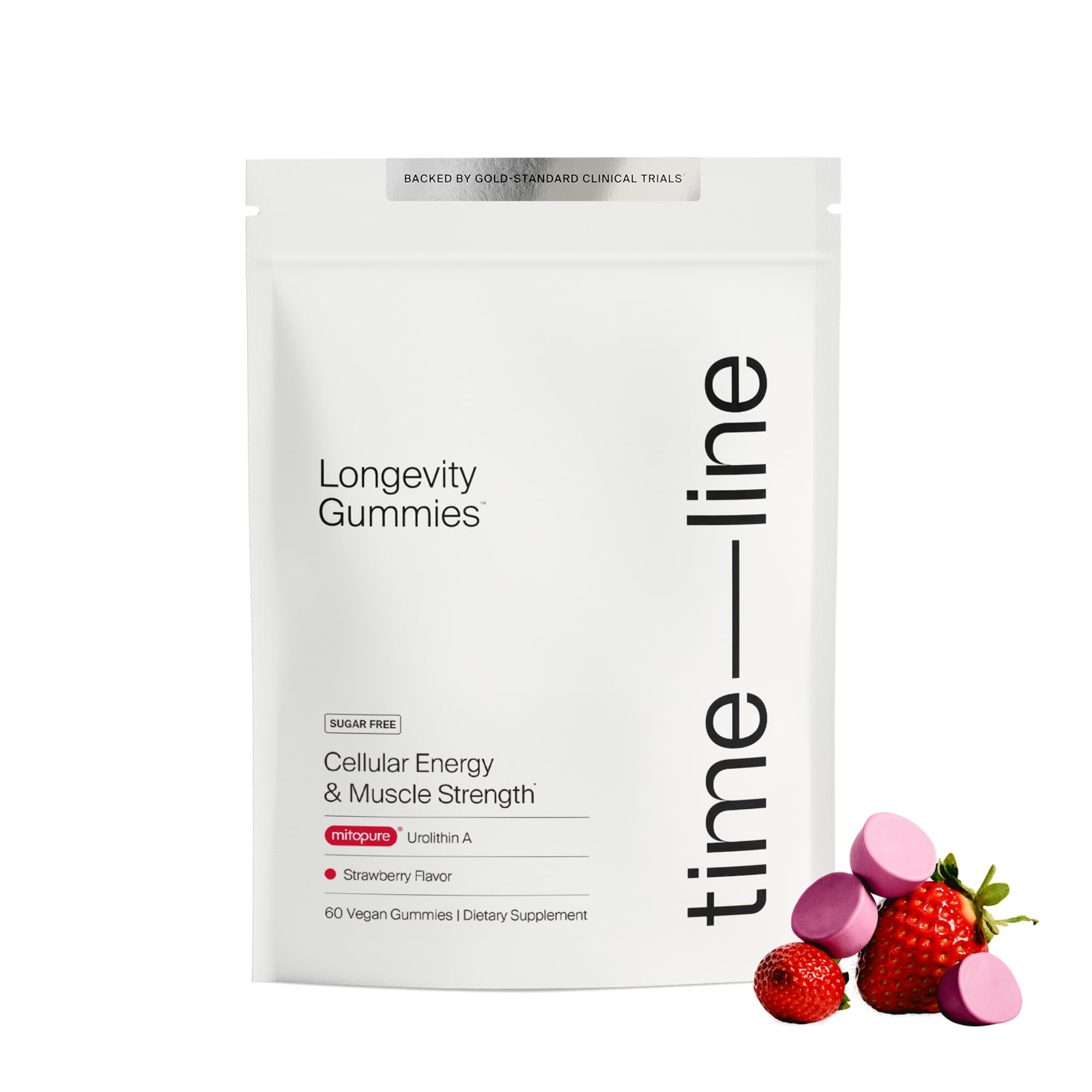 Timeline Mitopure Urolithin A Supplement Gummies - Clinically Proven Support for Healthy Aging Cellular Energy Muscle Strength and Longevity - OzHealthStandard